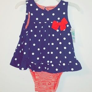 Girls Carter's Red, White, and Blue Dress